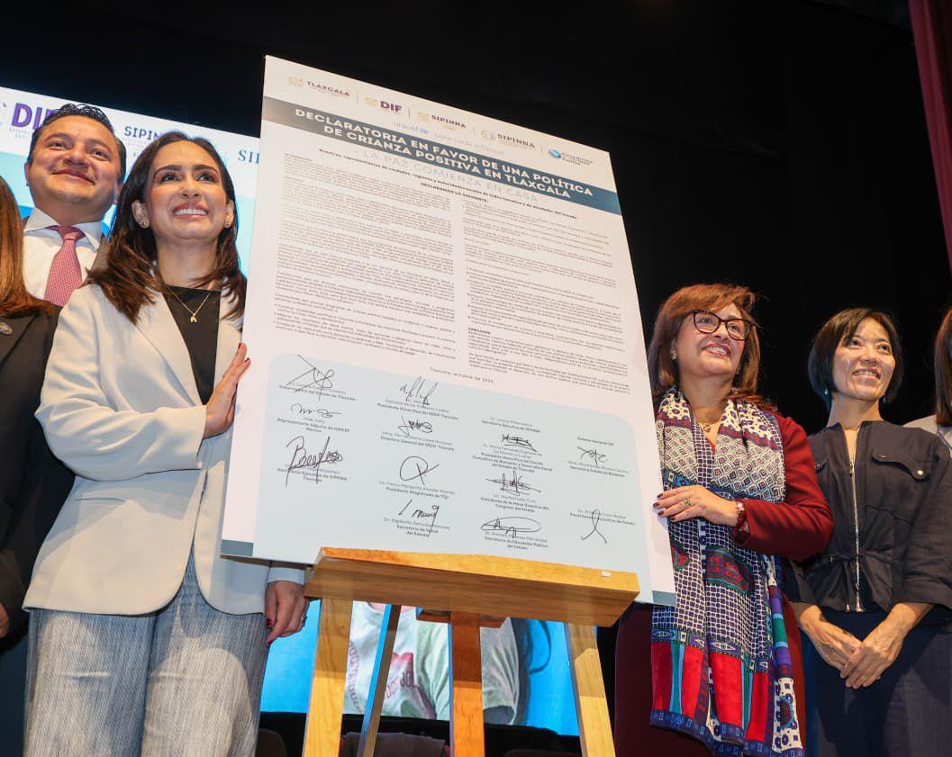 Tlaxcala reafirma su compromiso con la paz y la crianza positiva: 'Cada hogar debe ser una escuela de amor': Lorena Cuéllar